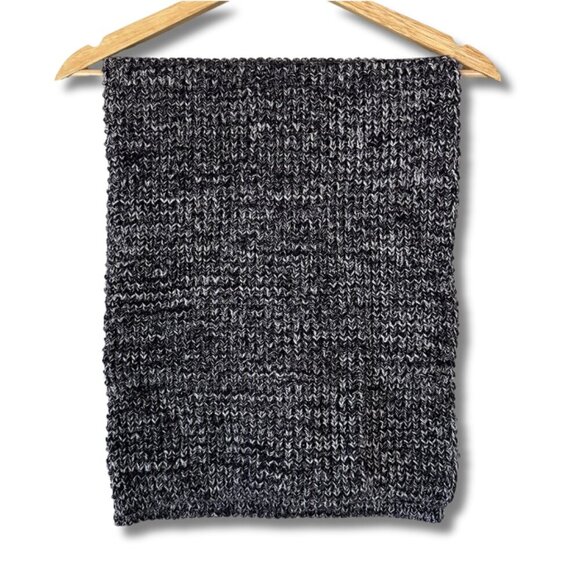 All Saints Spitalfields Scroll Snood Infinity Scarf Wool Linen Marled Knitted - Picture 1 of 6